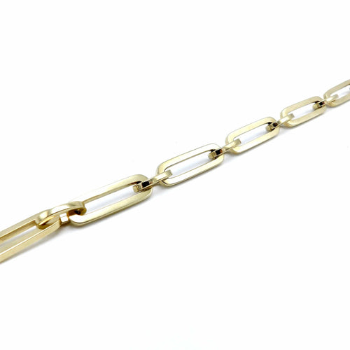 Bracelet Bracelet à maillons trombone signature doré 58 Facettes