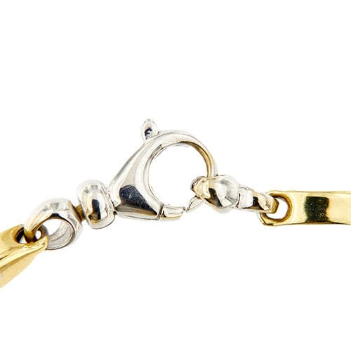 Collier Collier en maille segmentée à deux ors 58 Facettes 38029