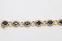 Bracelet Bracelet exclusif en or jaune 14k avec saphirs et diamants 58 Facettes 11393