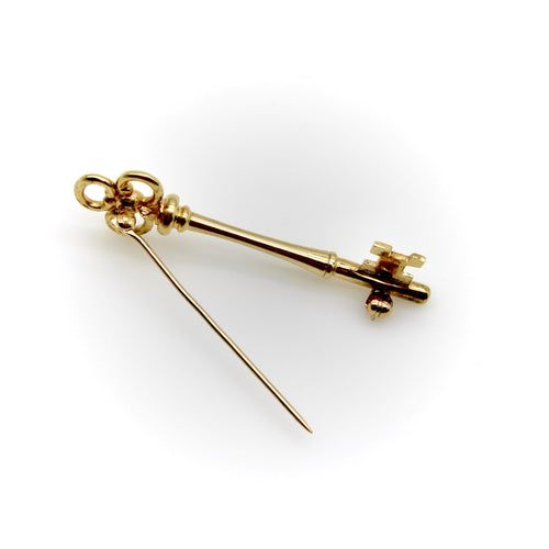 Tiffany & Co. - Vintage Gold Tiffany & Co. Key Brooch 58 Facettes A2006S