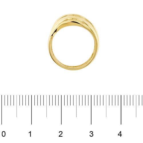 Bague 53 Bague à bande bombée 58 Facettes 38444