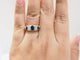 Bague 56.5 Bague jarretière en or jaune, saphirs et pierres de lune 58 Facettes 33246