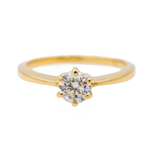 Bague 49 Bague Solitaire Or jaune Diamant 58 Facettes 3562624CN