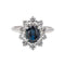 Bague 55.5 Bague Pompadour Or blanc Saphir 58 Facettes 3655104CN