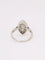 Bague 57 Bague marquise or blanc diamants 58 Facettes J606