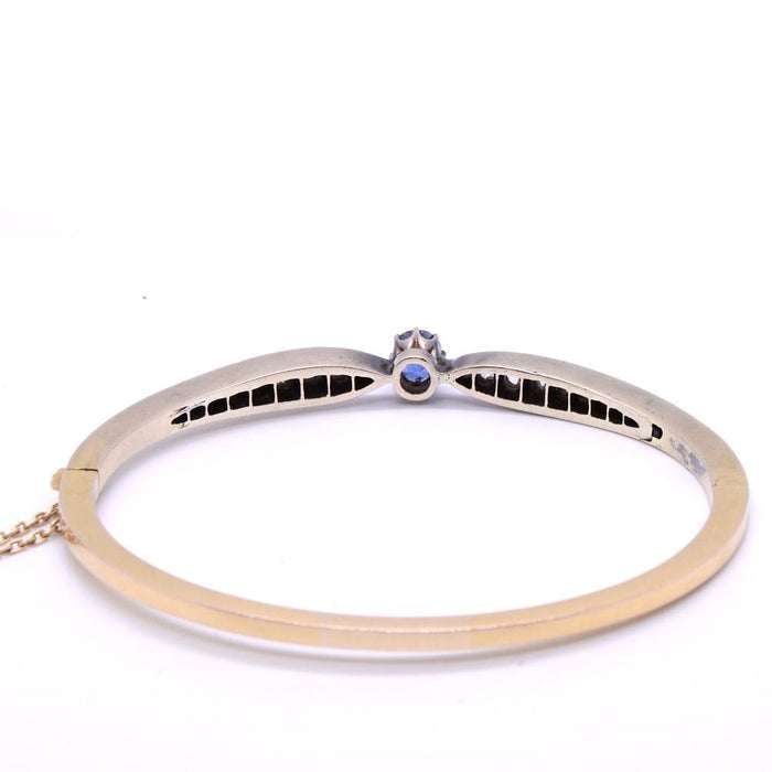 Bracelet Bracelet 19ème « nœud » saphir, diamants, or et argent 58 Facettes 150