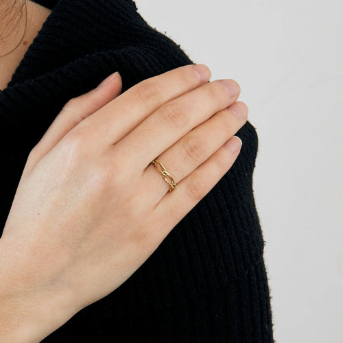 Bague 54 Bague chaîne or 58 Facettes BO/230122