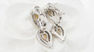 Boucles d'oreilles Pendants d'oreilles or blanc, citrines et diamants 58 Facettes 32804