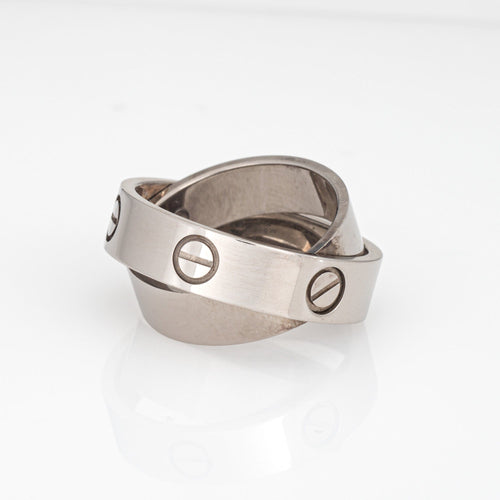 Bague 53 CARTIER - Bague Secret Love en or blanc 58 Facettes G13772