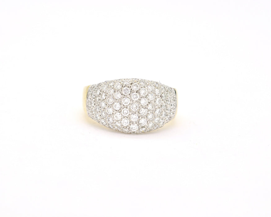 Damiani - Bague en or jaune et blanc avec diamants