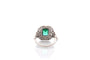 Bague 53 Bague émeraude de 1,70cts et diamants 58 Facettes 26871-26634
