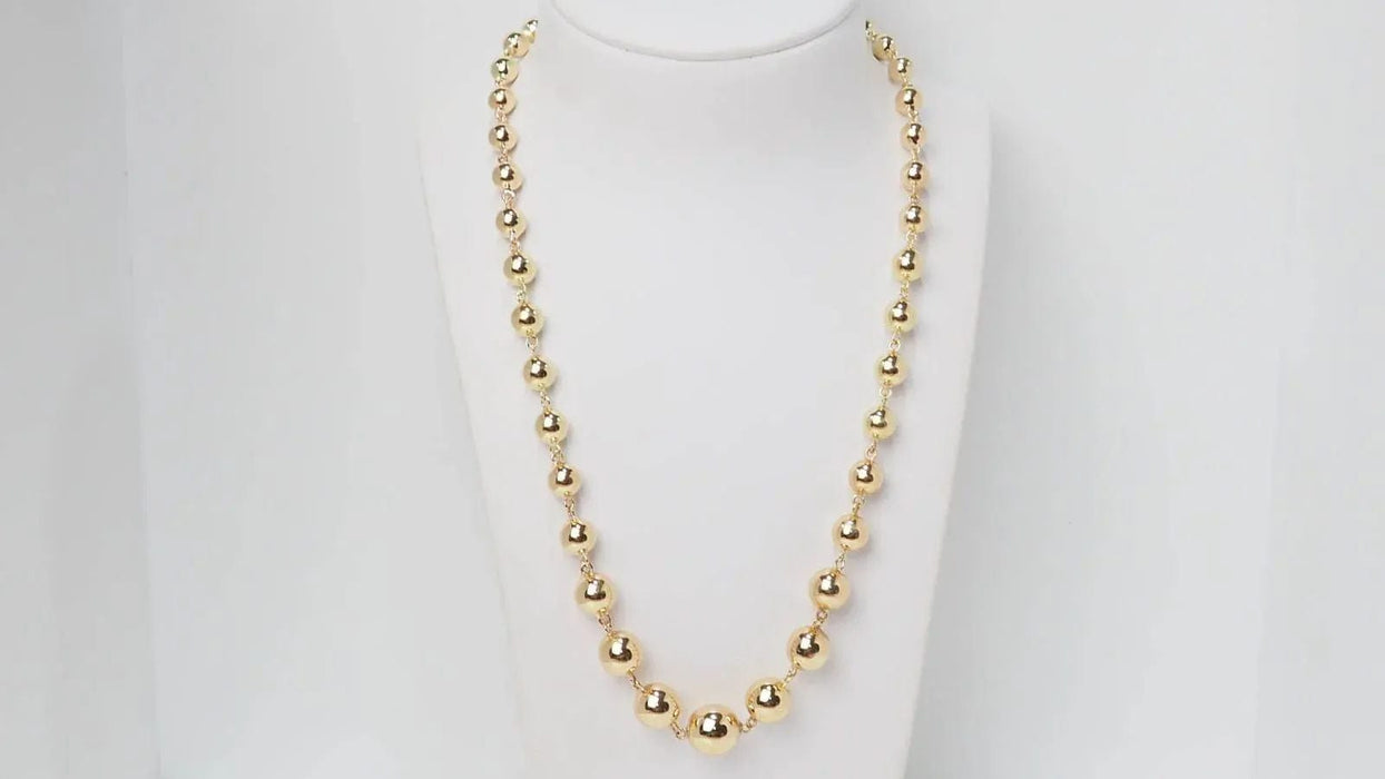 Collier Collier Marseillais Boules Or Jaune 58 Facettes F