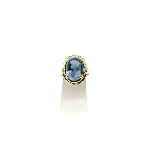 Bague 56 Bague Camée agate bleue 58 Facettes Z1351881