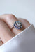 Bague Bague Art Deco Rosace Saphirs et Diamants 58 Facettes