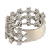 Ring White gold ring with brilliant-cut diamonds and princess diamonds 58 Facettes G3501