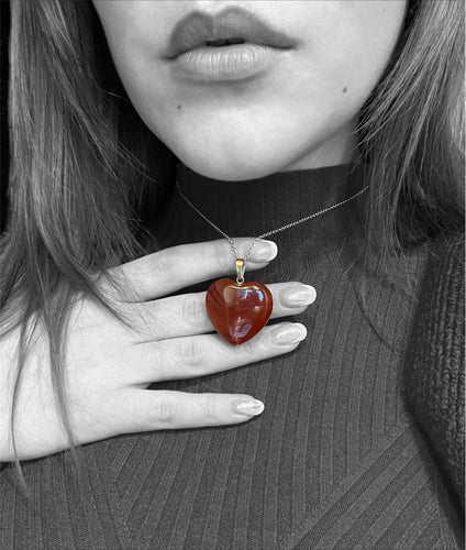 Pendentif Pendentif en cornaline, signé De Poli 58 Facettes