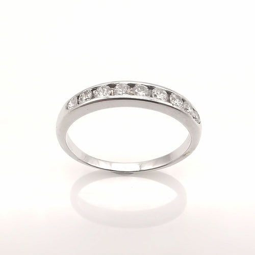 Bague 56 Alliance en or et diamants 58 Facettes