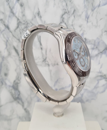 Montre ROLEX - Montre Daytona Platine Ice Blue 58 Facettes 116506-1