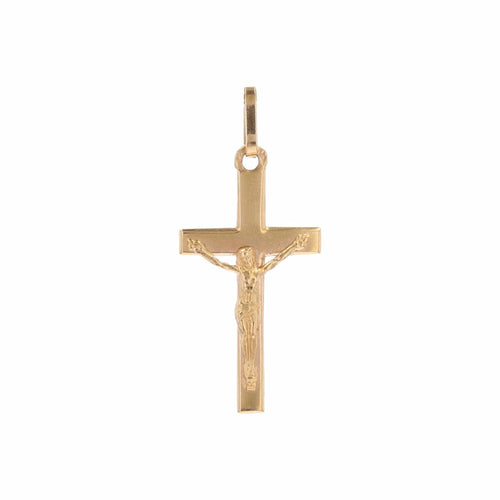 Collier Croix du Christ or jaune 58 Facettes 24-327E