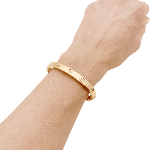 Bracelet Cartier, "Love", en or rose. 58 Facettes 34326