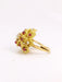 Bague 51 Bague cocktail or jaune diamants rubis 58 Facettes J301