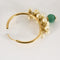 Boucles d'oreilles Boucles d'oreilles en or jaune et Chrysoprases 58 Facettes PER0470