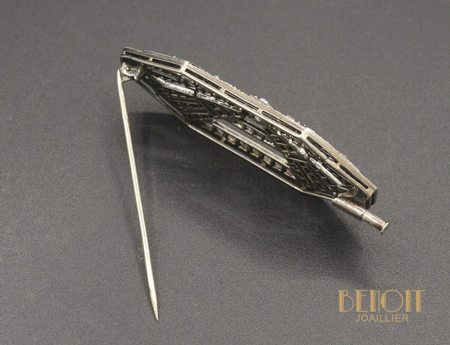 Broche Broche Art Déco Diamants 58 Facettes A10346