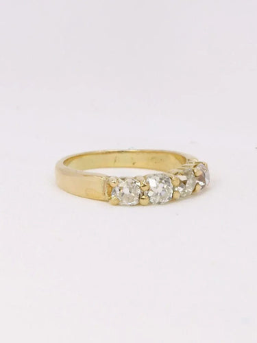 Bague 52 Bague or jaune diamants taille ancienne 58 Facettes J385