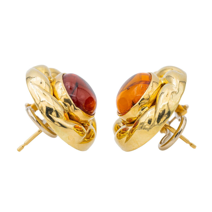 Boucles d'oreilles Boucles d'oreilles Or jaune Ambre 58 Facettes 3141367RV