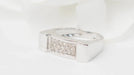 Bague 50 Bague or blanc diamants 58 Facettes 23016