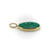 Pendentif Pendentif cercles concentriques en malachite Signature en or 14 carats 58 Facettes