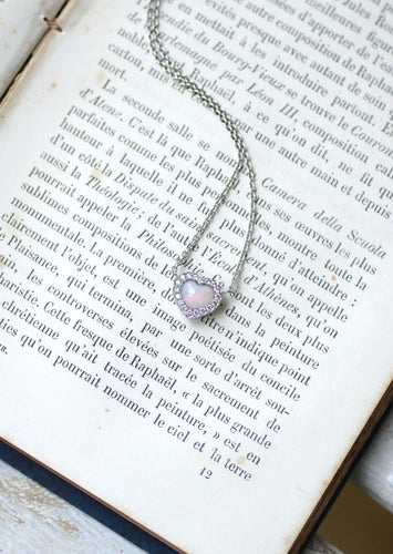 Collier Dior - Collier Happy Birth cœur opale et diamants en or blanc 18k 58 Facettes