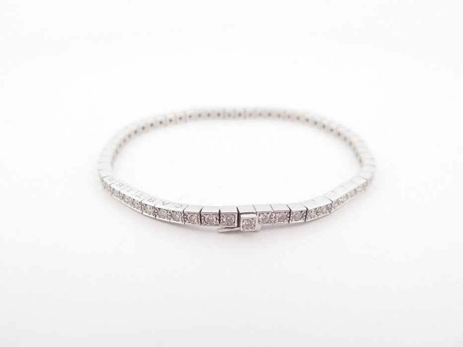 Bracelet bracelet CARTIER laniere tennis or blanc 62 diamants 16cm 58 Facettes 262368