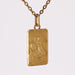 Saint Christopher rectangular yellow gold medal pendant 58 Facettes CVP123