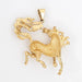 Vintage Wild Horse Pendant Yellow Gold 58 Facettes G13175