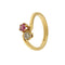 Bague 55 Bague contraire avec rubis et diamant 58 Facettes 27483