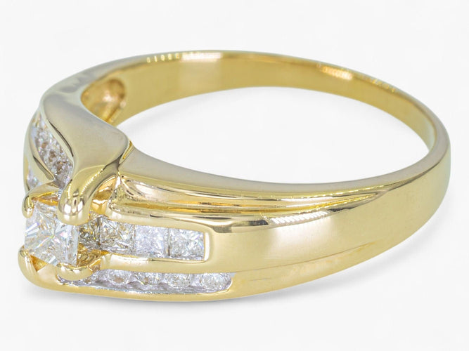 Bague 57 Bague diamants 0,54 carat 58 Facettes AN85