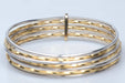 Bracelet Weekly bracelet in white and yellow gold 58 Facettes brsemainier-105