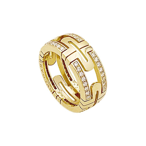 Bague 52 Bague Bulgari, "Parentesi", or jaune et diamants. 58 Facettes 35005