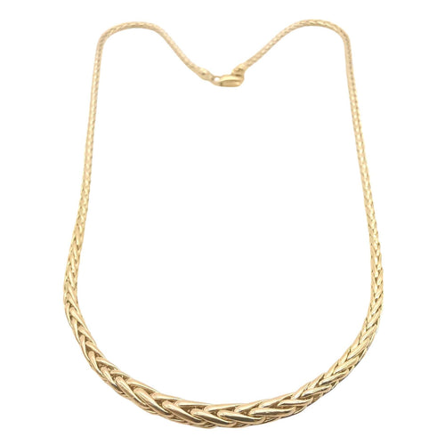 Collier Collier maille palmier en or jaune 58 Facettes