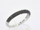 Bague 54 Bague en or blanc avec diamants noirs taille brillant 58 Facettes 2225