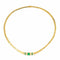 Collier Or jaune Emeraude, Diamant