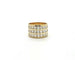 Bague Bague en or jaune sertie de diamants 58 Facettes 5394