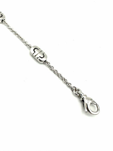 Bracelet BVLGARI. Collection "Parentesi", bracelet or blanc 18K 58 Facettes