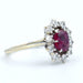 Ring Vintage ruby ​​and diamond ring 58 Facettes