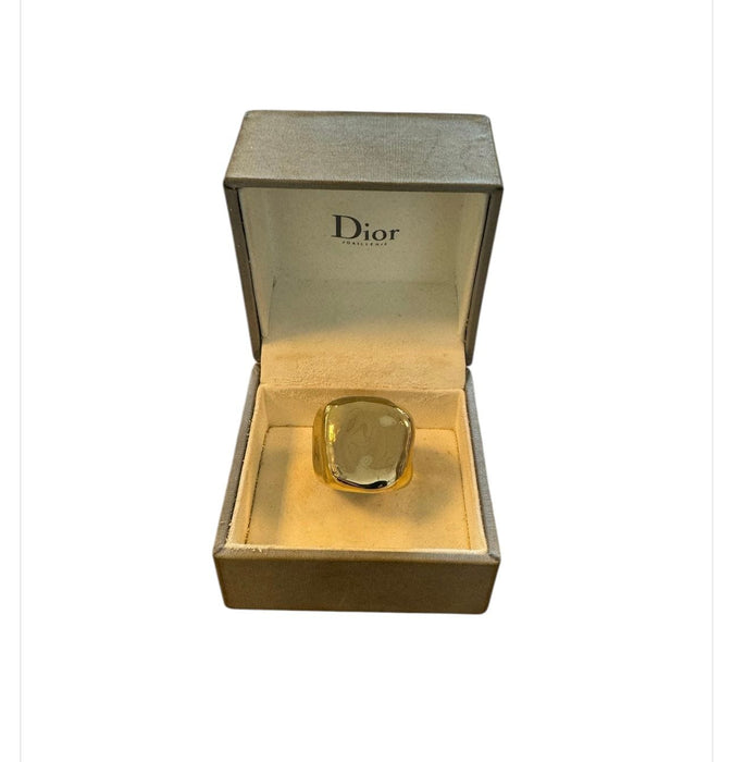 Bague 54 DIOR - Bague or jaune nougat 58 Facettes