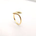Ring 54 Yellow gold snake ring 58 Facettes