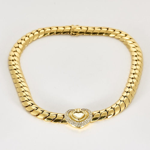 Collier Chopard Collier Happy Diamonds en or jaune et diamants 58 Facettes NAR0893