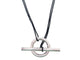 Collier collier HERMES sautoir skipper tgm 80cm argent massif 925 59gr & cordon 58 Facettes 267728