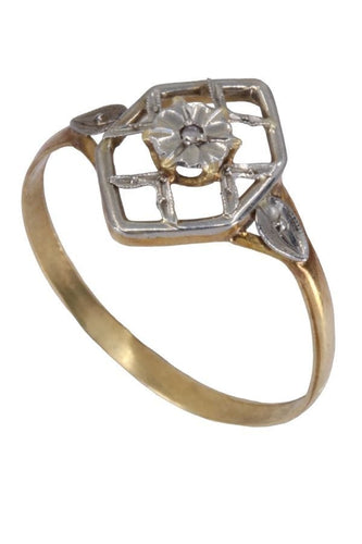 Bague 58 BAGUE DIAMANT ART NOUVEAU 58 Facettes 087831